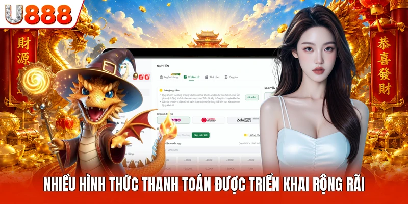 Nhiều hình thức thanh toán được triển khai rộng rãi